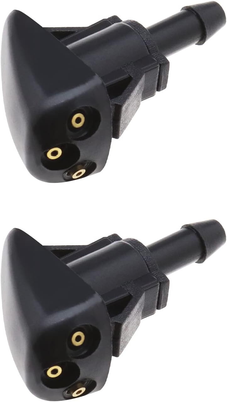 2x Car Front Windshield Wiper Washer Nozzles 98630YY000 986303K500 Windscreen Washer Wiper Spray Jet Compatible with Elantra Accent Tucson Sorento i10