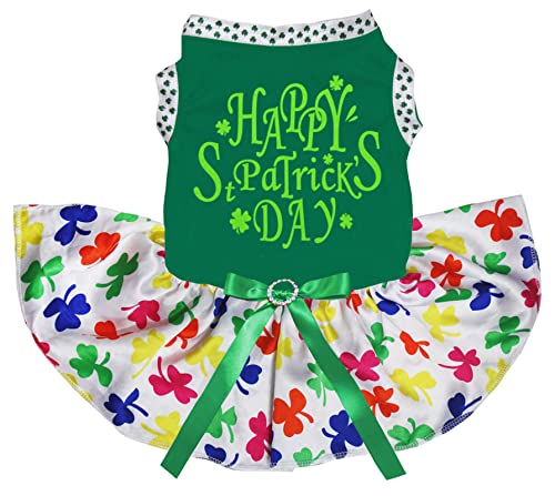Robe pour chiot en taille XXL vêtement de célébration aux finitions soignées trèfle - 2