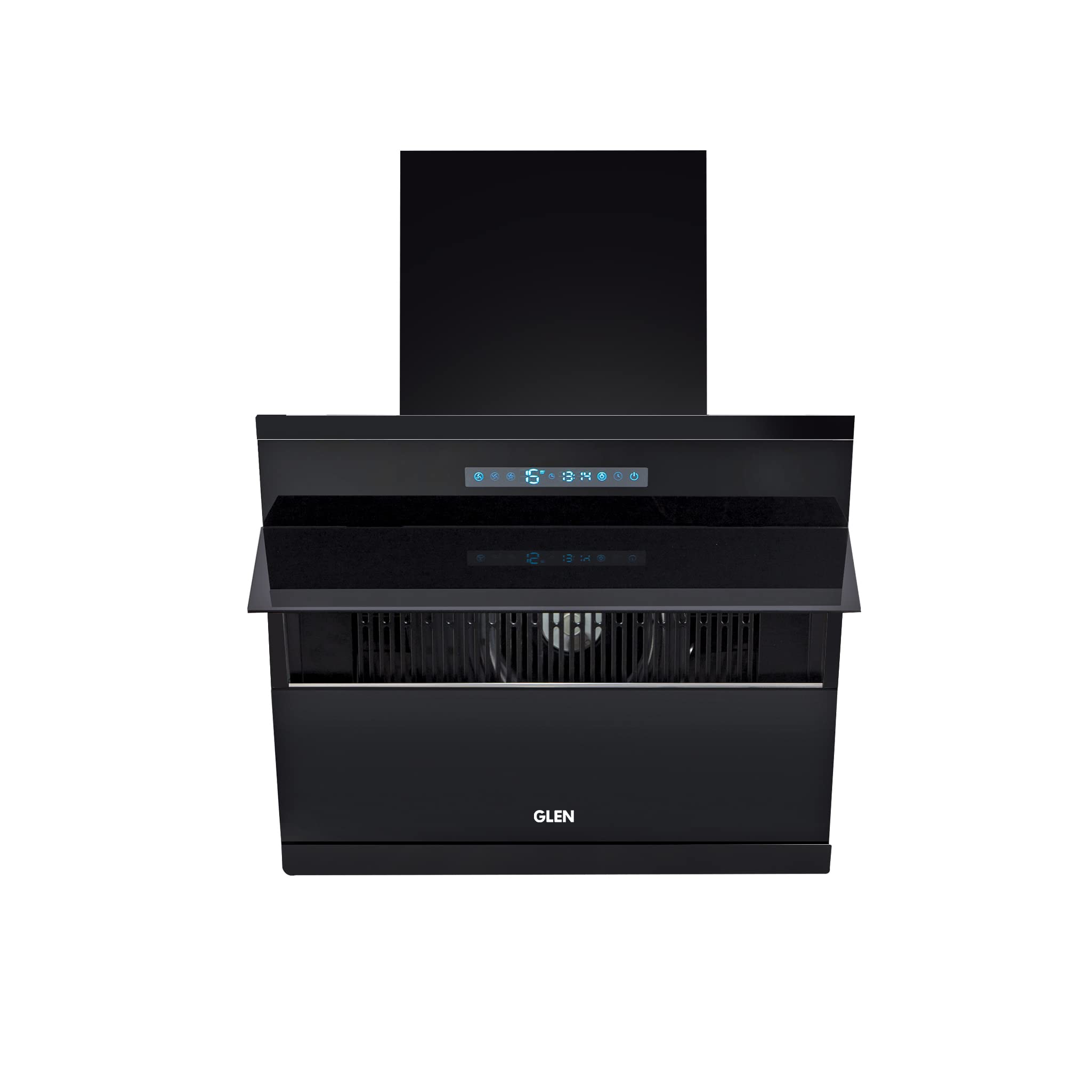 Glen Auto Clean Vertical Filterless Kitchen Chimney, BLDC Motor, Openable Glass 60cm 1400 m3/h -Black (6073 AC)-image-11