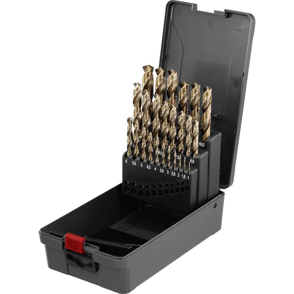 TOOLCRAFT TO-9913152 HSS-Co 5 Metall-Spiralbohrer-Set DIN 338 Zylinderschaft 1 Set