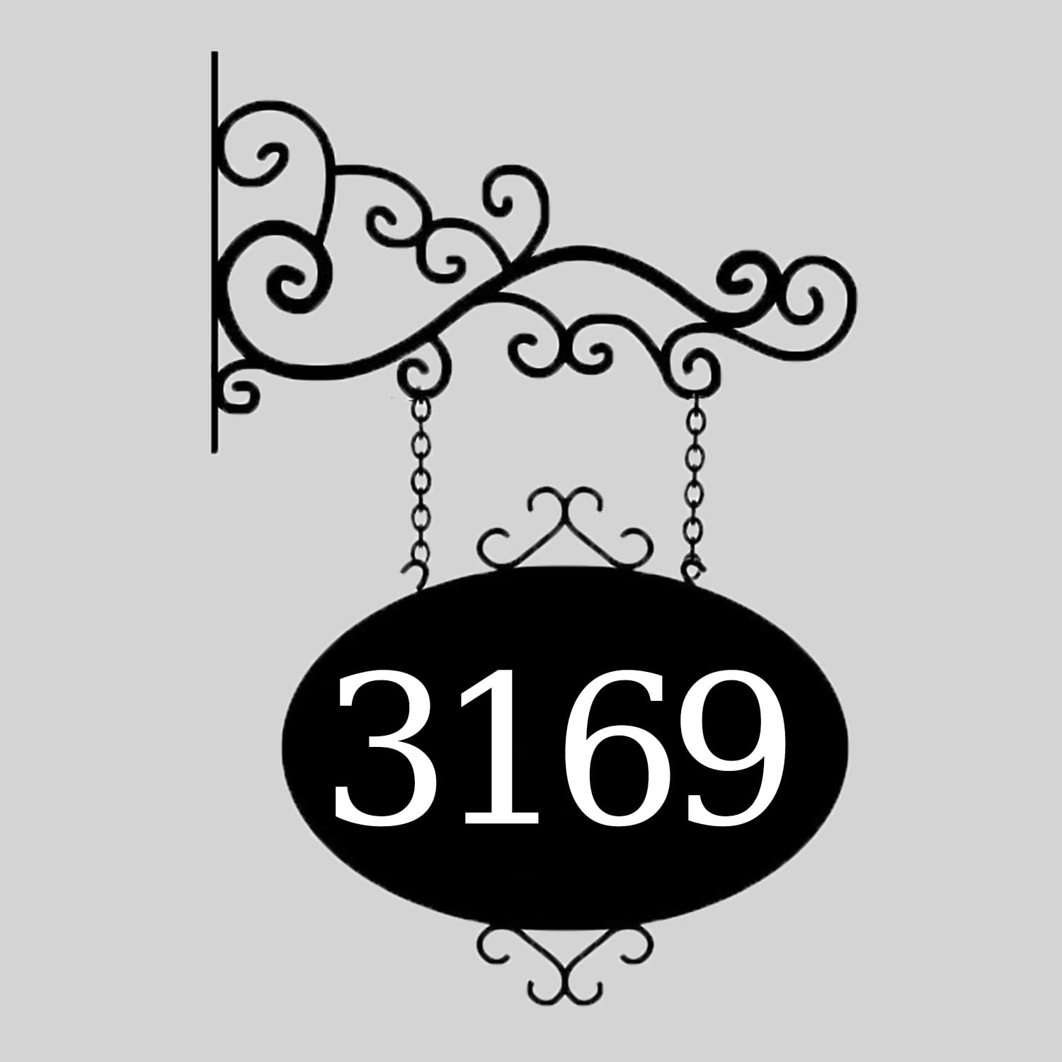 Letrero De Dirección Personalizado Con Soporte De Pared, Números De Casa Hierro, Números Dirección Negros, Letreros Colgantes Metal Con Tornillos Para Casa Jardín, Agregue Su Texto De Doble Cara