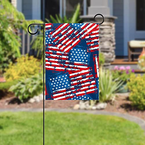 Drapeau de jardin américain rétro double face décoration extérieure de maison