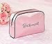 Lillian Rose, Available Black Trim Only (TR671 BM) Pink Bridesmaid Travel Accessory Makeup Bag Gift