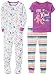 Carter's Baby-Girl Toddler 3-Piece Cotton Snug-Fit Pajamas, Unicorn, 3T