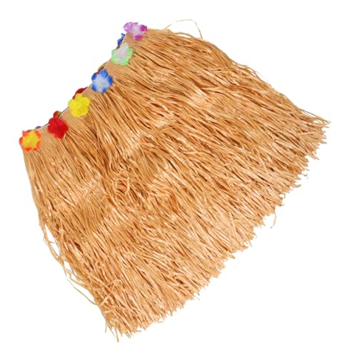 MUELODSIC Falda de Mesa Hawaiana de Paja para Fiesta Tropical Decoración Duradera y Vibrante para Eventos Temáticos y Reuniones