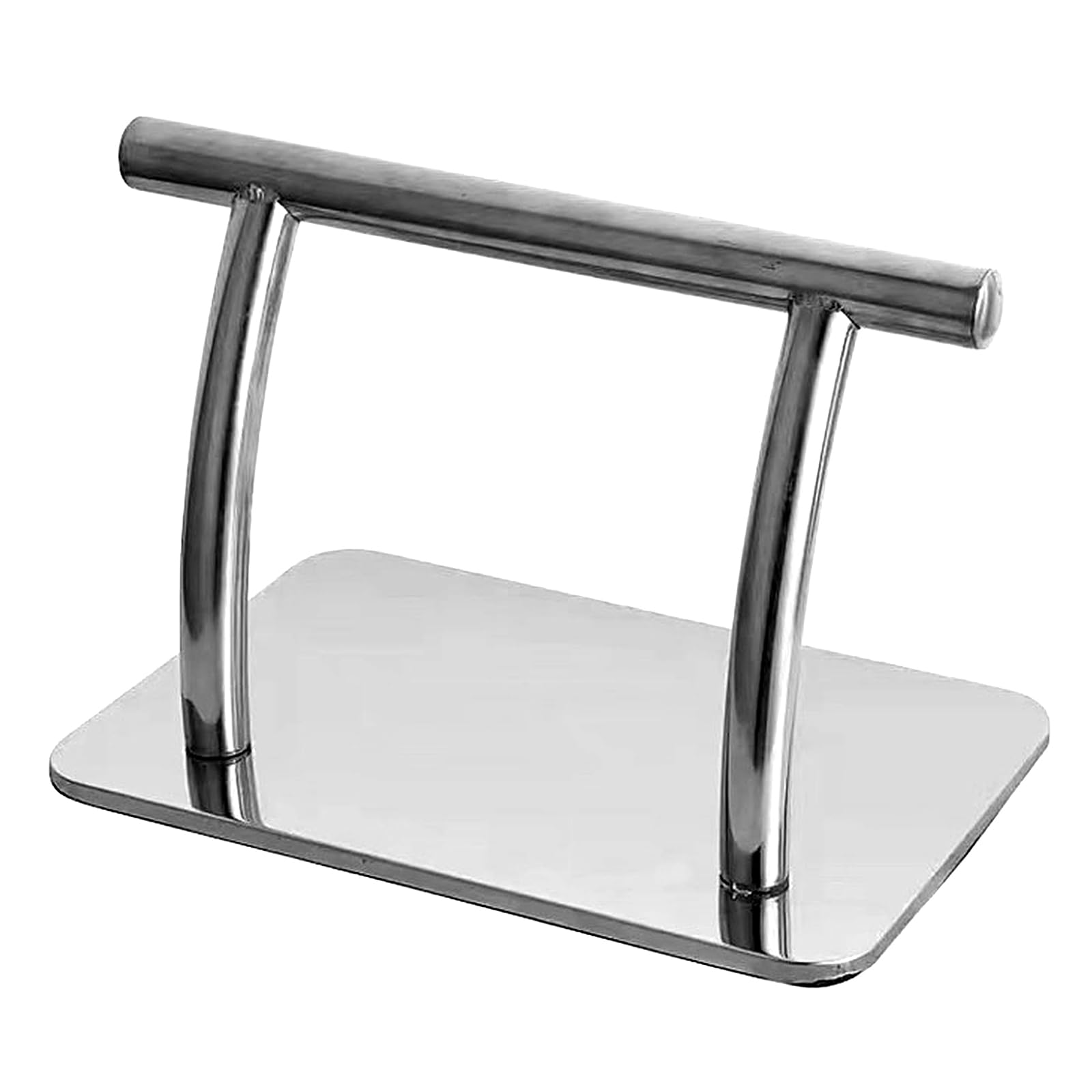 Edelstahl Fußstütze, professionelle mobile Fußstütze, Fußpedal Teile für Friseur Beauty Spa Nail Massage Salon Stühle,Professionelle Salon-Fußstütze für Friseure (Silber)