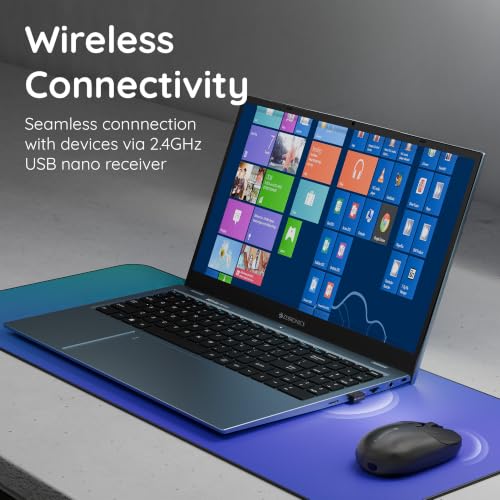 Image of Zebronics Freego Pro Wireless Mouse, 2.4GHz, Up to 1600 DPI, 3-Level DPI Switch, 4 Buttons, USB Nano Receiver, High Precision, Power Saving Mode, Ergonomic Design, Multi-Surface Support (Black)