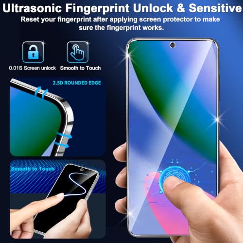 Image of 3 Pack for Google Pixel 11 XL Screen Protector Tempered Glass + 3 Pack Camera Lens Protector, Military Grade Shatterproof, 9H Hardness, Fingerprint Unlock,Case Friendly 6.8 Inch