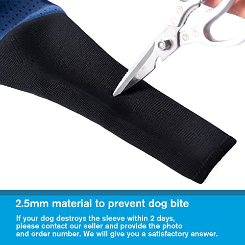 Coodeo Dog Recovery Suit, Cone Collar Alternative, Abrasion Resistant Dog Recovery Rear Sleeves, Washable 2.5Mm Thick And Waterproof, Pet Wounds Prevent Licking, Bite (L, Blue) #TOP3