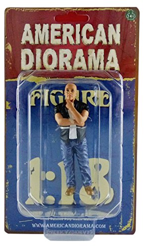 American Diorama- Miniature Voiture de Collection, 77431, Noir/Blanc Cover