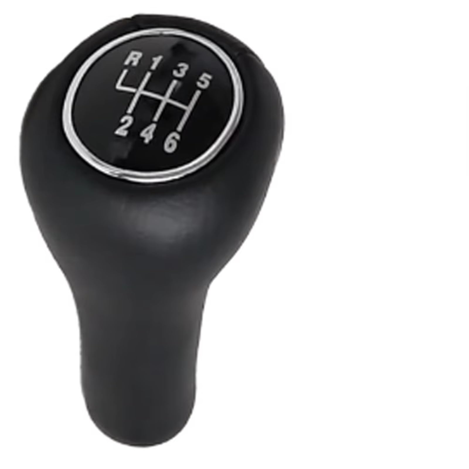 HILLAR Car Gear Stick Knob for for Focus MK1 1998-2005 Shifter Lever Stick Manual GearShifter Leather Pen POMO Spare Parts 5 Speed MT Car Gear Shift Knob(R6 Speed-Leather)