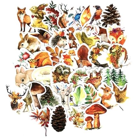 Milisten 47pcs Forest Animals Stickers for Kids Cover