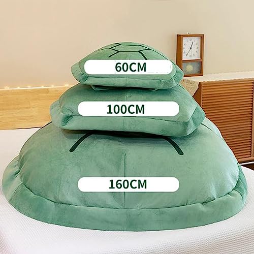 Travesseiros de casco de tartaruga usáveis de 63 polegadas, travesseiro de pelúcia de tartaruga, tra