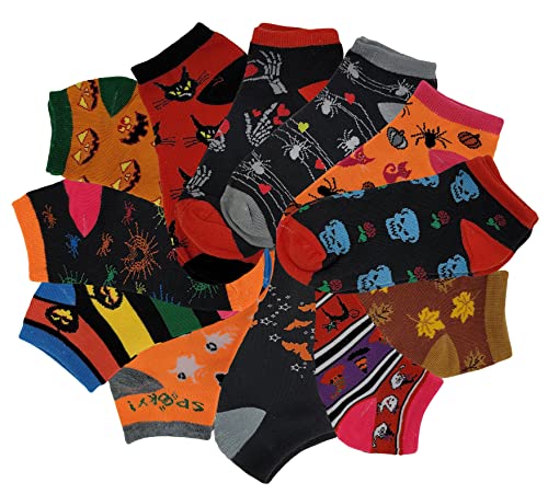 Image of SUMONA Differenttouch 12 Pairs Pack Women Low Cut Colorful Fancy Design Ankle Socks