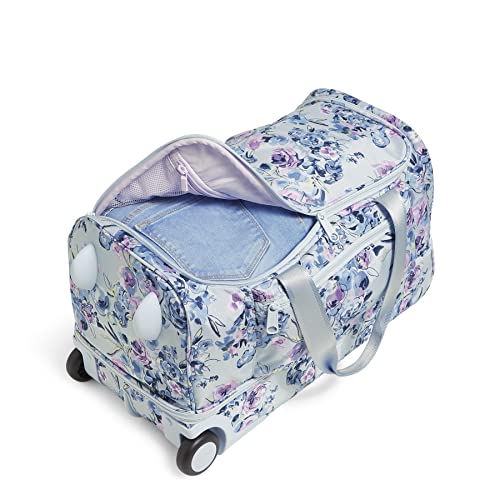Vera Bradley womens Recycled Lighten Up Reactive Foldable Rolling Duffle Luggage, Fresh-cut Bouquet, One Size US