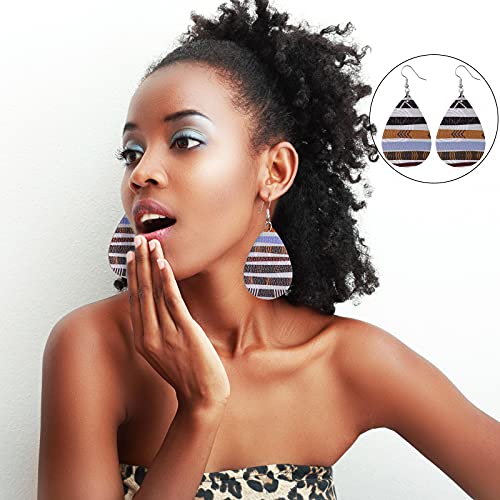 Xuniea 12 Pieces 6.3 X 8.3 Inch African Pattern Faux Leather Sheets Assorted African Elements Pu Leather Sheets Printed Synthetic Leather Fabric For Diy Earrings Hair Bows Crafts Making #TOP5