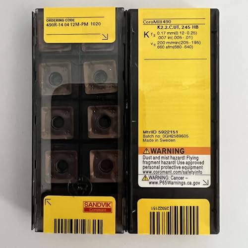 Plaquettes carbure 490R-140412M-PM 1020 haute précision usinage