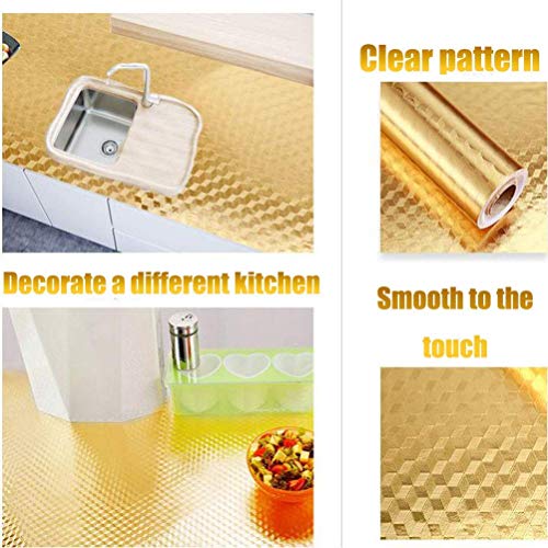 Image of Silver Diamond FOIL Peel and Stick Wallpaper for Kitchen Shelf COUNTERTOPS FURNITURES 600 * 45 cm