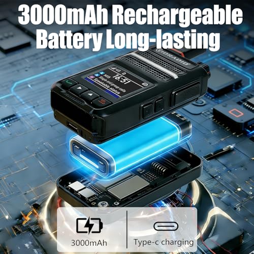 TIDRADIO TD-G18 Global Walkie Talkies Long Range, Unlimited Range PoC Radios, 4G LTE Nationwide PTT Two Way Radios Long Distance 6000+Miles for Team Management Logistics Company-3pcs with SIM Card by TIDRADIO - Used condition - Image 7