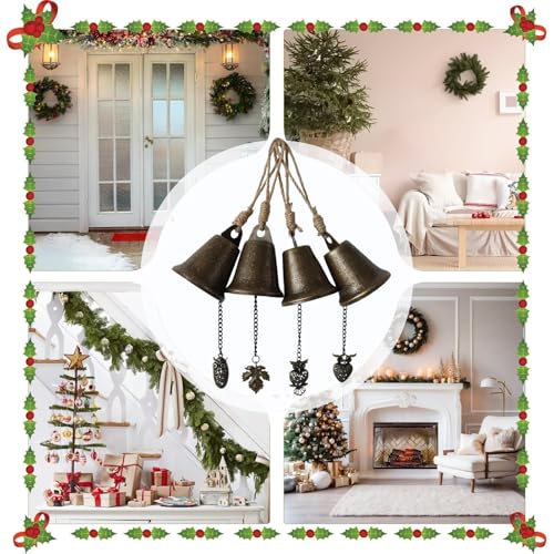 Cloches de Noël pour décorations de cheminée et mariages chic