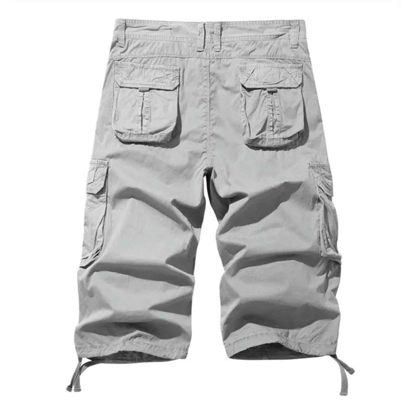 Short de jogging cargo homme en coton multi-poches USTZFTBCL
