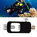 Yuecoom Diving Tank Refill Adapter, Scuba Adapter Aluminium Alloy Diving Oxygen Cylinder Refill Adapter Black Anti Rust Diving Equipment for Underwater Sports
