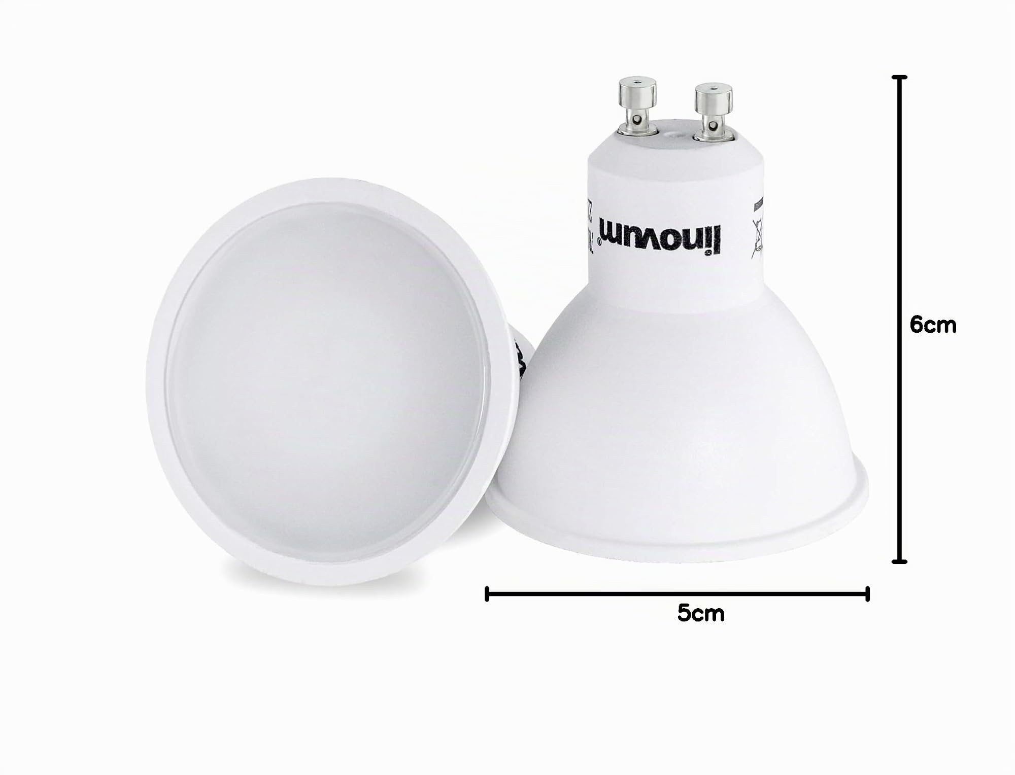 linovum LED GU10 Leuchtmittel 10er Set fourSTEP 5W neutralweiß dimmbar 230V | Zehn GU10 Lampen mit fourSTEP - in 4 Stufen dimmbar ohne Dimmer, neutralweiß, 100° Winkel, Ersatz für 50W Halogen, 25.000h