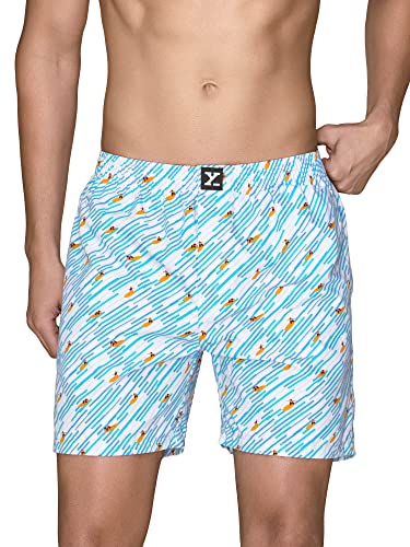 Image of XYXX Men's Surf & Pace Super Combed Cotton Boxer Shorts (Pack of 2)