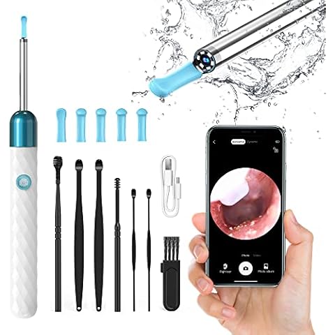 Ear Wax Removal Kit, Hpavxlr 1080P Wireless Ear Remover with Camera, 3.5mm Ear Cleaner, WiFi Otoscope with App Control, 6 Visible LEDs, Suitable for iOS & Android, Adults, Kids & Pets Cover