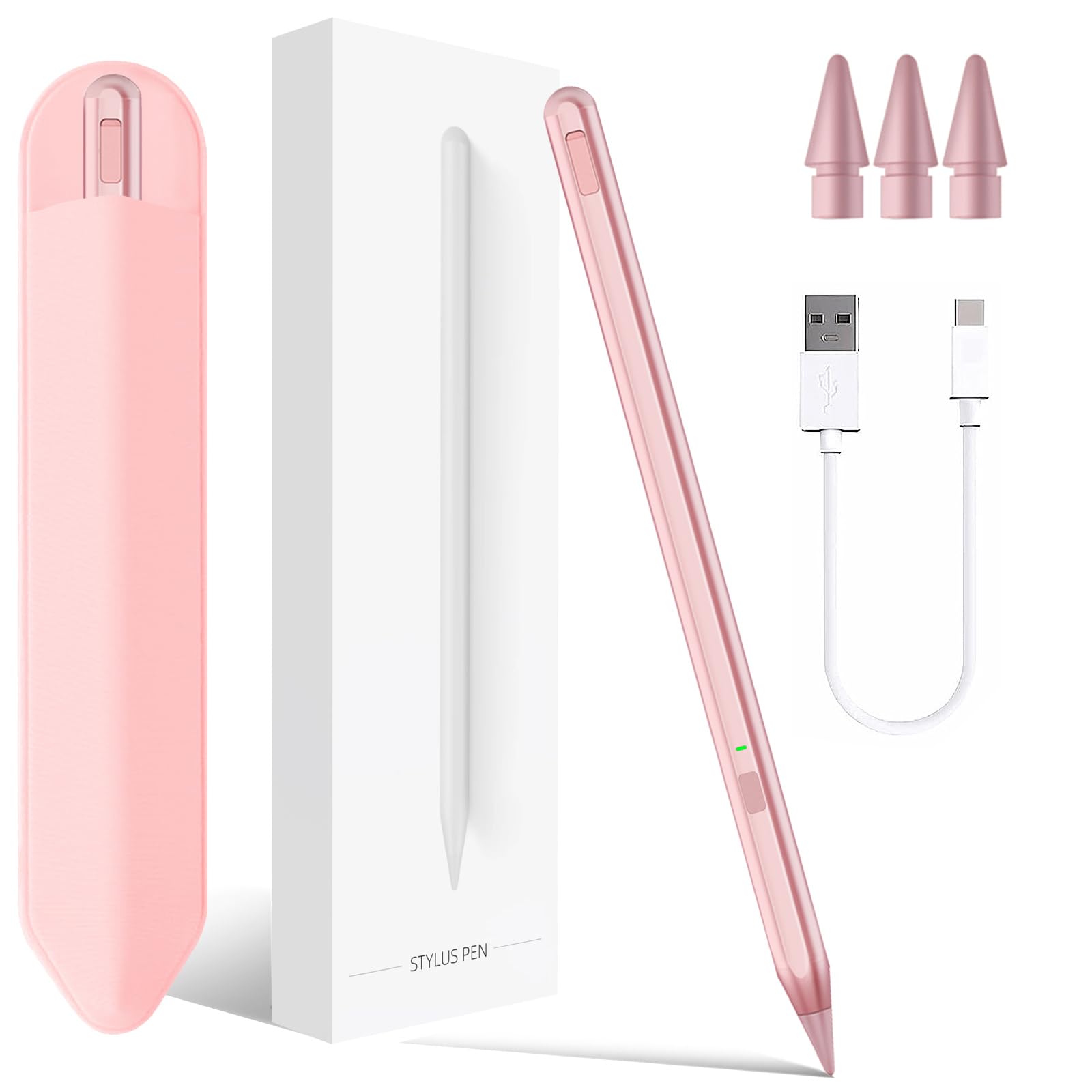 Stylet Milikilo pour iPad 11e A16 2025 9e 10e Gén, Rejet Paume, Sensibilité Inclinaison, Stylo iPad 6/7/8/9/10 Pro 11" 12,9" Air 3/4/5