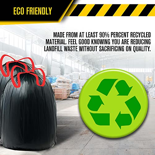 Ultrasac 18 Gallon 1.1 Mil Black Trash Bags - 24" X 33" - Pack Of 30 - For Kitchen, Outdoor, & Commercial Fits Simplehuman P & Simplehuman N #TOP4