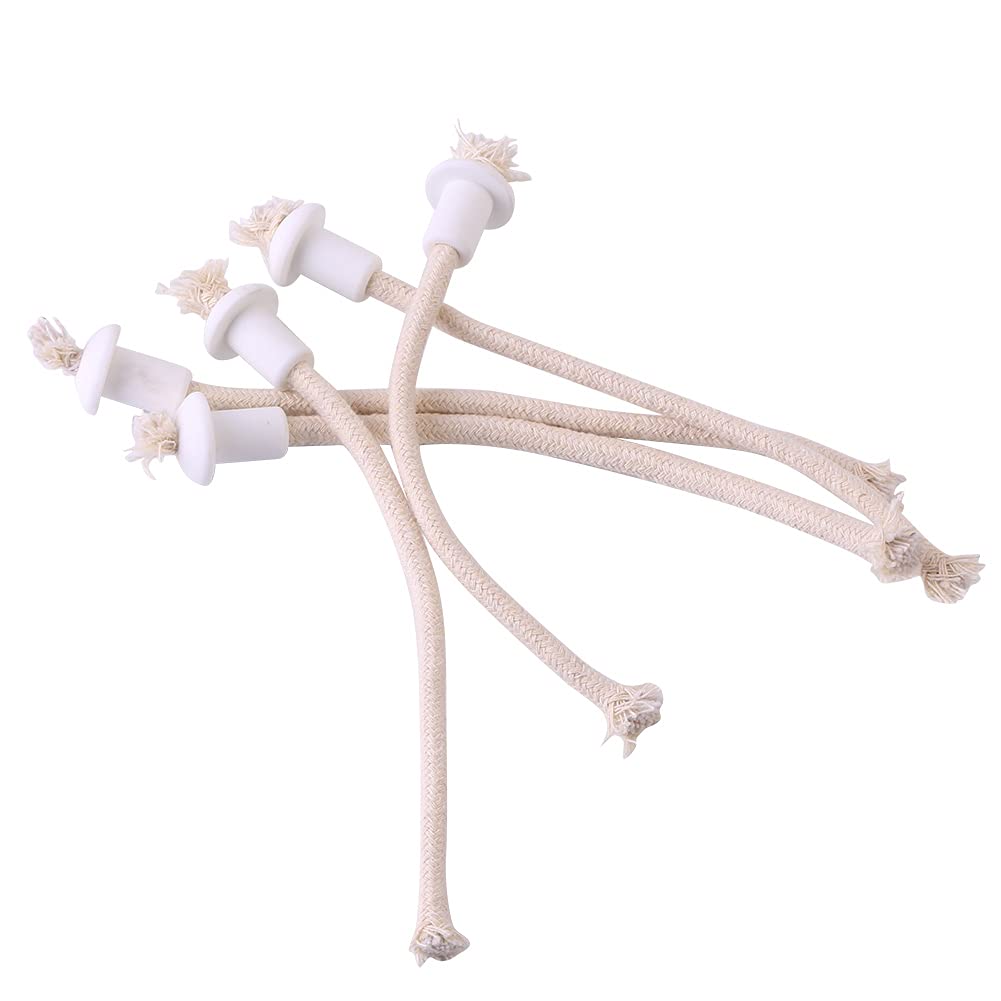 Lamp Wicks, Lamp Wick, Cotton Wick 185mm / 7.3inch Knob Style Wick Holders Ceramic Wick for Oil Candle Lamp Wine Bottle