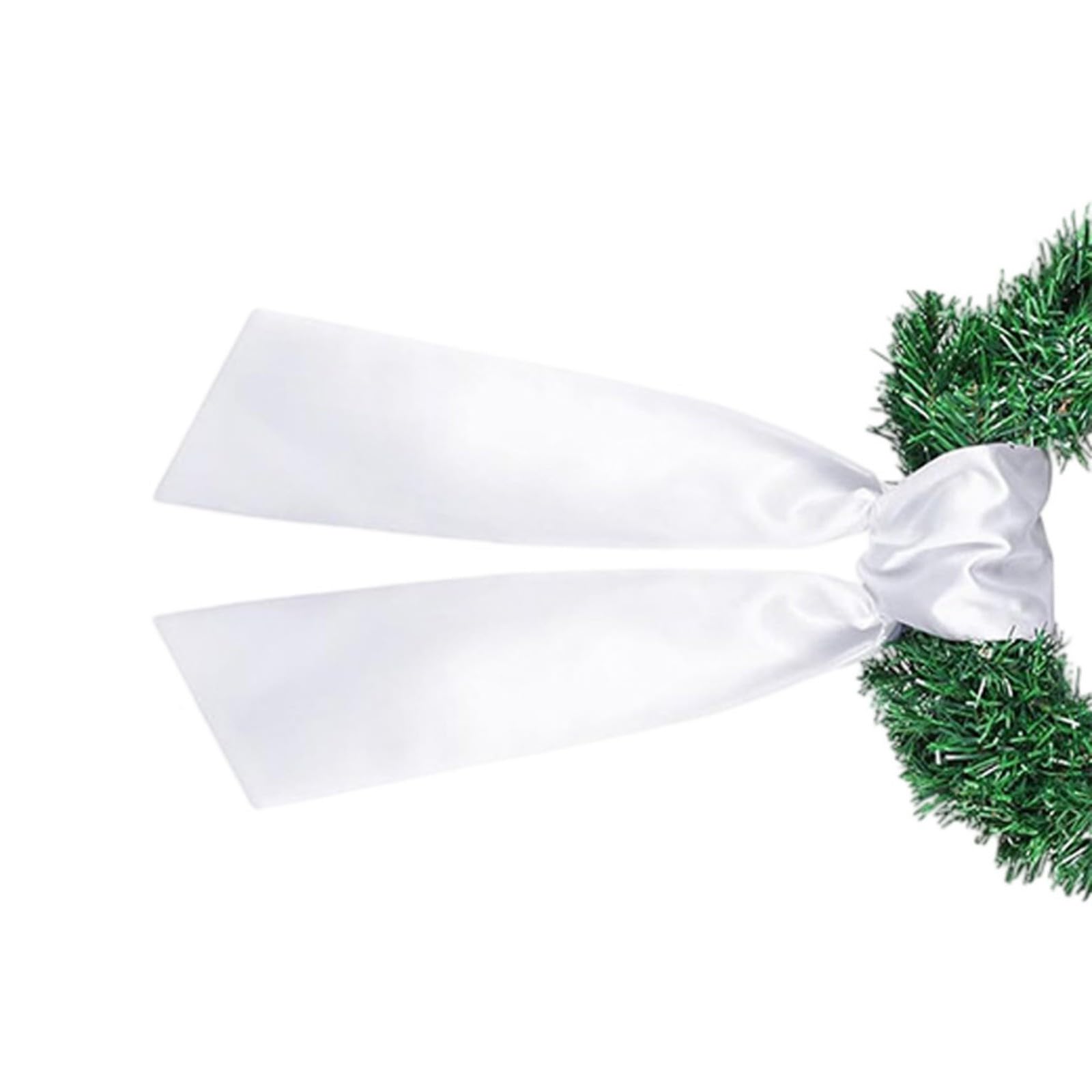 Wreath Ribbon for Front Door 122cm Long Polyester Wreath Ribbon Decoration for Front Door Christmas Wedding Decoration Seasonal Hanging