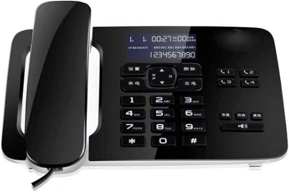 Phones - Retro Novelty Telephone - Mini Caller ID Telephone, Wall-Mounted Telephone Fixed Telephone Home Office landline Telephone Home Decoration (Color : B) (A)