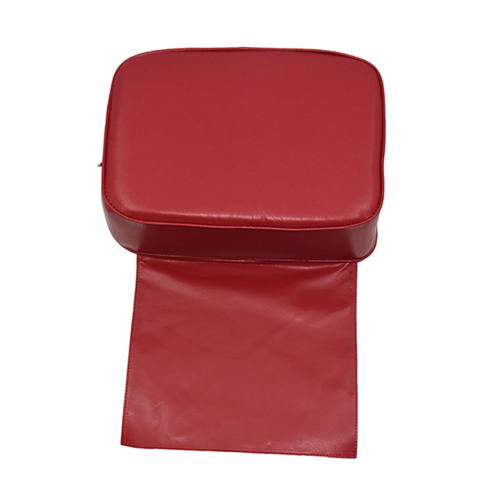 Asiento Elevador para Niños, Asientos para SPA, Fácil de Limpiar, Cubierta de PU Duradera de Gran Tamaño, Equipo de Salón de SPA, Accesorios, Rojo, Individual