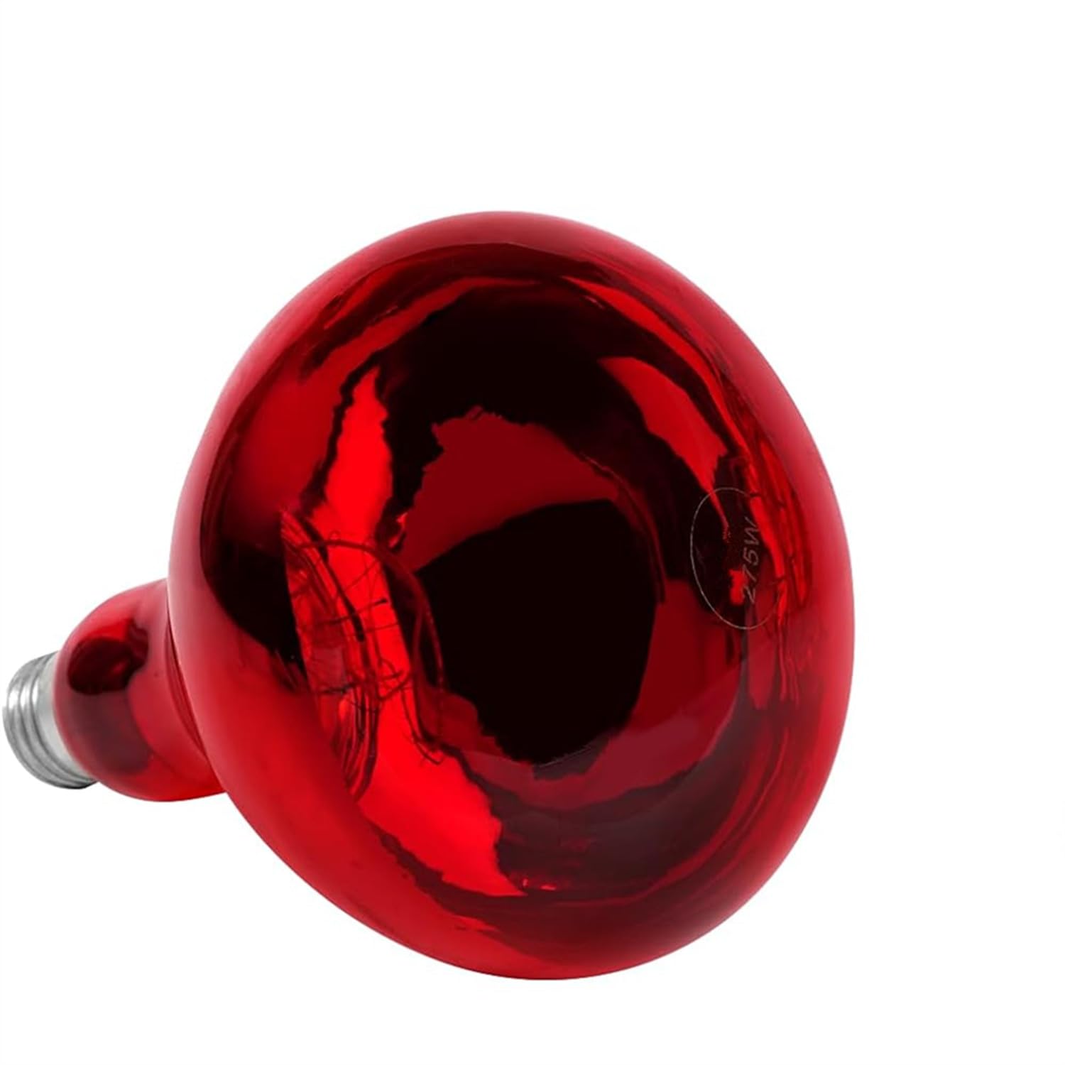 YUNCHI Infrarotlampe E26 E27 Rotlichtlampe Wärmelampe Birne 275 Watt 230V Wärmende Rotlicht Lampe für Haushalt Tiere Katzen Hühner Kaninchen Langlebig 10000 Stunden, 1 Stück (Rote Glühbirne)