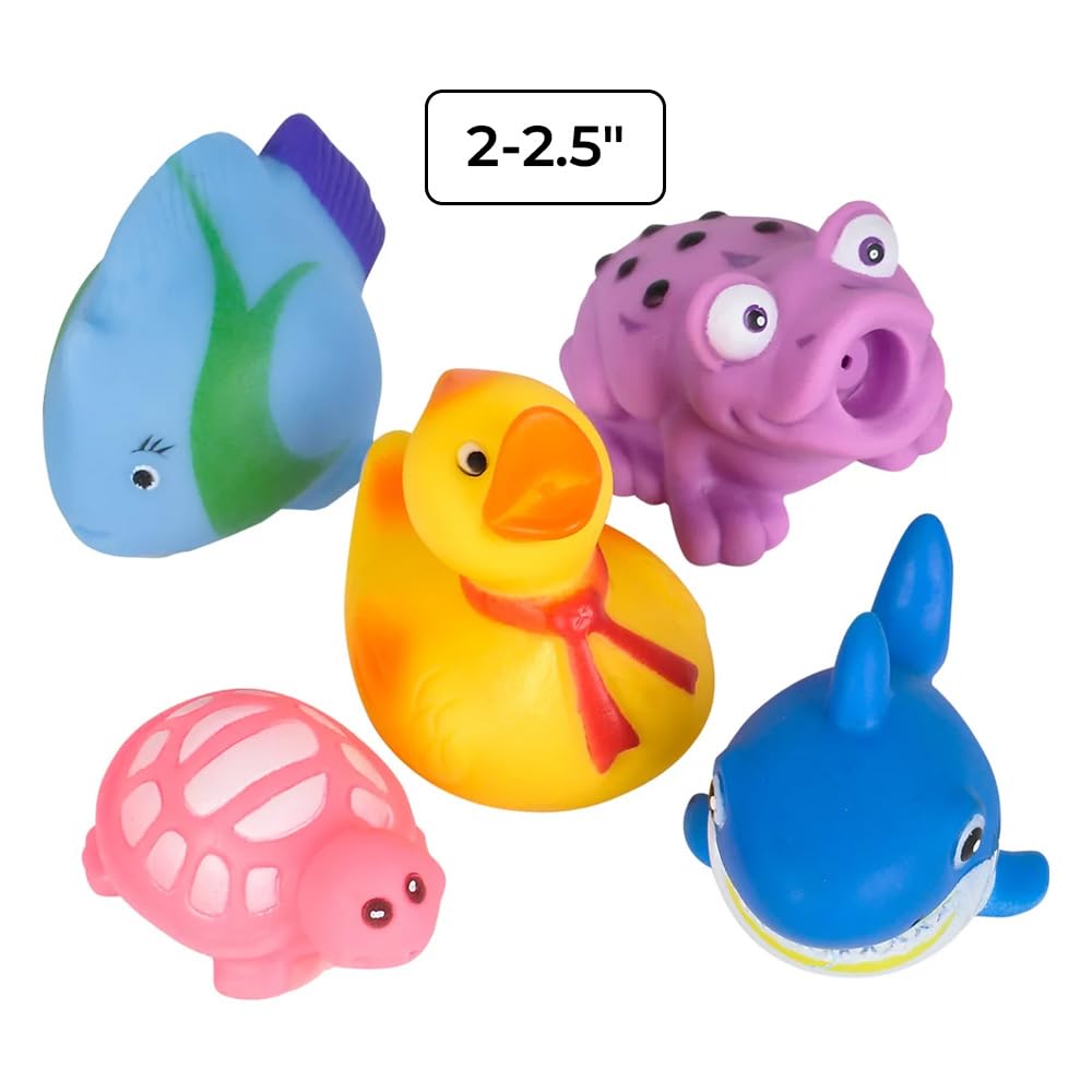 Rhode Island Novelty Rubber Water Squirting Toy Assortment 50 Pieces