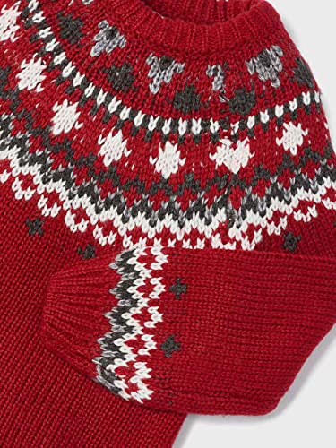Mayoral Jacquard Sweater for Girls Red3