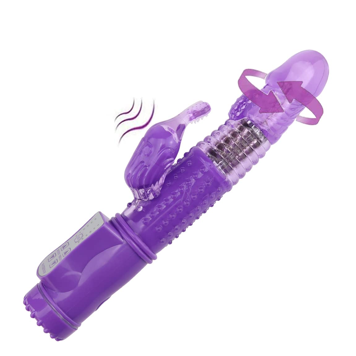 Vibrátǒre di Silicǒne,Vibratǒri Sessuáli per Donna Coppia con Vibraziǒne,Doppio Motore Massaggiatǒre Impermeabile Ricaricabile per Clitorǐde,Puntó g,Anále,Vaginále