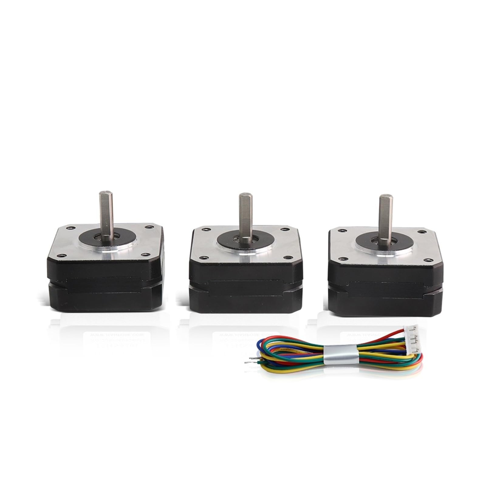 Nema17 Stepper Motor 20mm 1A 16N.cm 17HS08-1004S, Short Body Step Motor 4-Lead Bipolar 1.8deg for 3D Printer Extruder CNC Router Robotics XYZ Axis