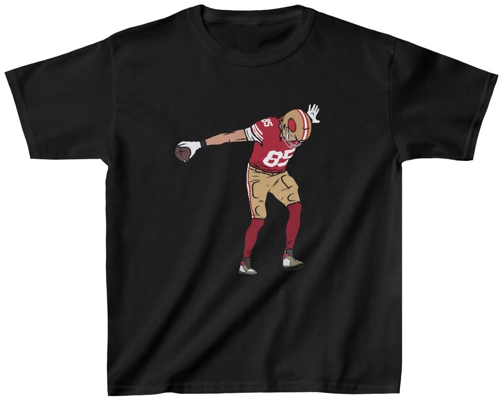 Youth T-Shirt George Kittle Griddy Celebration San Francisco Football Tee Kids Sizes