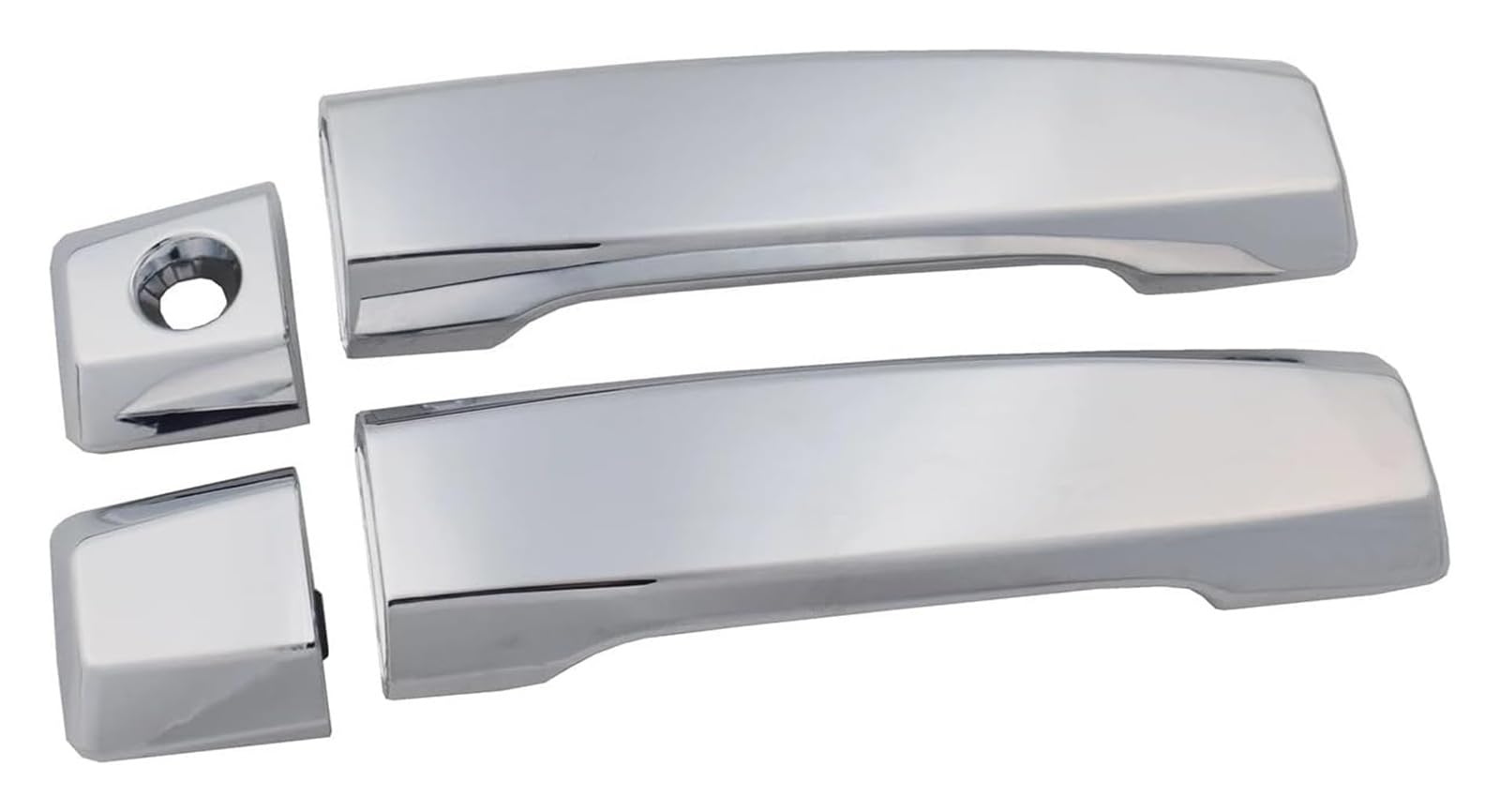 Asddllnn Front Pair 2Pcs Exterior Sliding Door Handle For Nissan For Titan Armada 5.0L .6L Car Door Handle Repair Chrome Outside 80647Zc00a(Front Pair 2Pcs)