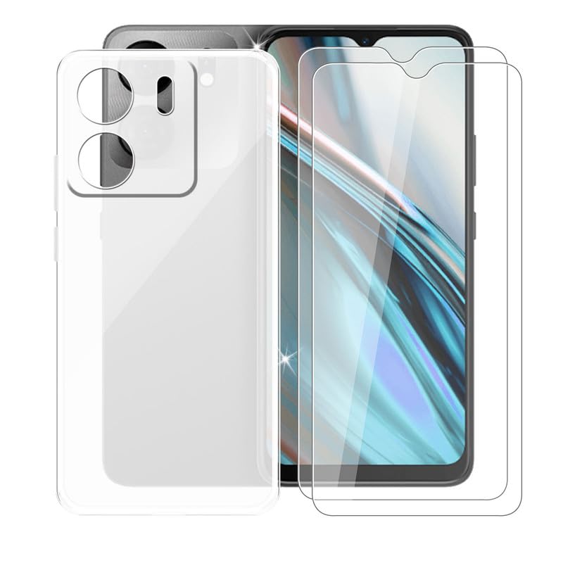 Coque BLU View 5 housse silicone anti-choc silicone souple avec film ecran blanc