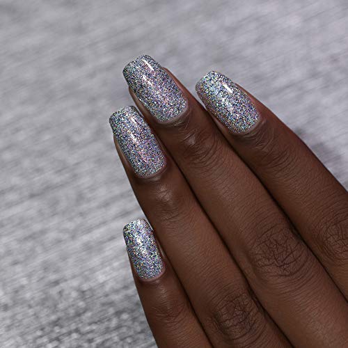 Image of ILNP The Lighthouse - Intense Silver Ultra Holographic Metallic Nail Polish