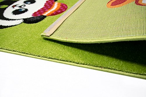 Traum Tappeto per Bambini Panda con Gufi e Uccelli...