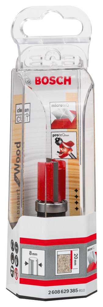 Bosch Accessories 2608629385 Fraise à araser 8 mm d1 16 mm Longueur 20 mm G 60 mm