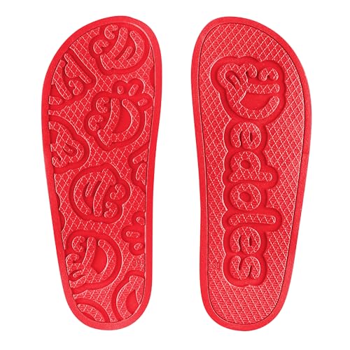 Dedoles Badeschuhe & Hausschuhe Damen Herren & Kinder Badesandalen lustige Designs Bücher Kaffee Party Pizza Fuchs Bär Lama Wolken Geschenk, Farbe: Herz-Puzzle, Gr.: 38 EU 3