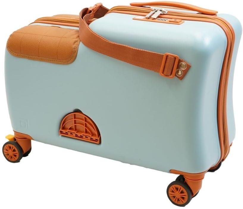[HAPIRIDE] Nippers 子供が乗れるスーツケース 機内持ち込みサイズ MINI (ハピライドミニ) 20インチ 32リットル (チョコミント/ステッカーなし)