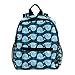 Kindergartentasche Cartoon Blauwal Bunte Schultasche für Jungen Mädchen Reiserucksack Kinderrucksack 25.4x10x30 cm