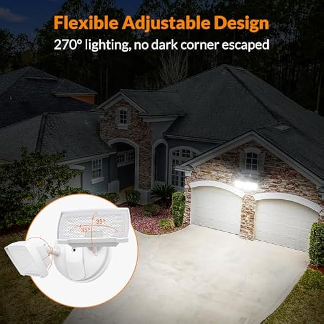 LEPOWER Flood Light LED Security Light 28W 5500K White